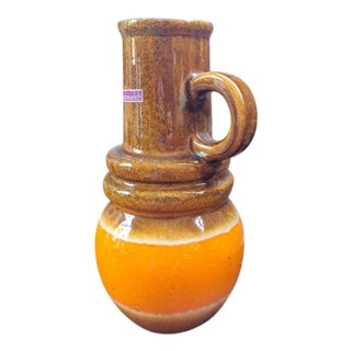 West German Terracotta Vase from Scheurich, 1970s For Sale