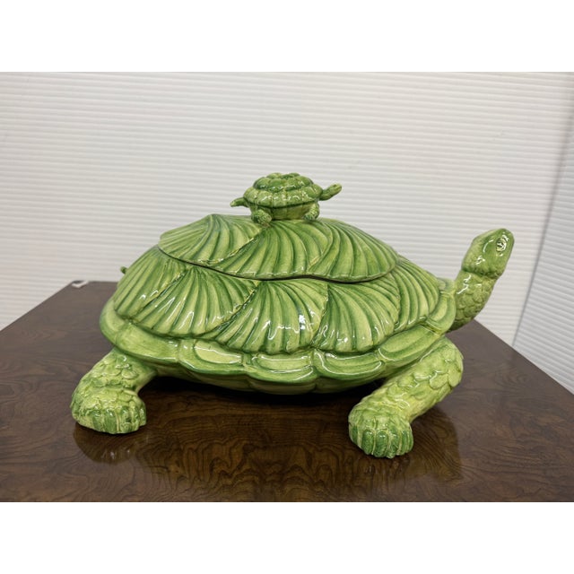 Ceramic Ceramiche d'Arte San Marco Nove, Vincenza Turle Tureen, Stamped For Sale - Image 7 of 12