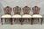 Maitland - Smith Maitland Smith Marquetry Inlay Leather Mahogany Game Table & 4 Shield Back Chair For Sale - Image 4 of 18
