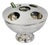 Vintage Modern Pedestal Base Silver Plated 5 Bottle Champagne Chiller Ice Bucket For Sale