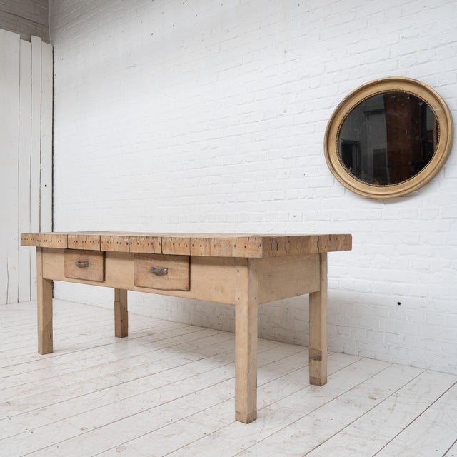 Beech Butcher's Block, 1930s For Sale - Image 4 of 9