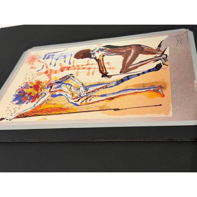 Silver 1970s Salvador Dalí "The Fashion Designer" (El Modisto) Tobo Arte .925 Silver Serigraph Plaque Custom Gallery Framed For Sale - Image 8 of 12