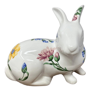 Vintage Tiffany and Co. Porcelain Floral Bunny Rabbit Figurine