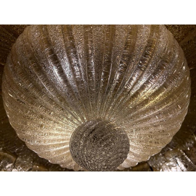 Monumental Murano Glass Flush Mount from Barovier & Toso, 1980s For Sale - Image 15 of 18