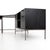 Four Hands Trey Desk System With Filing Credenza, Black Wash Poplar For Sale - Image 4 of 11