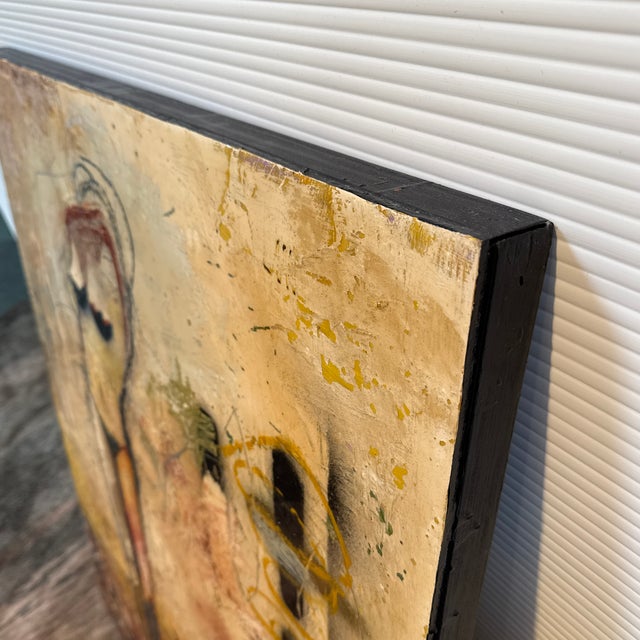 Jylian Gustlin "What Is Truth" Mixed Media Painting, 2002 For Sale - Image 12 of 12