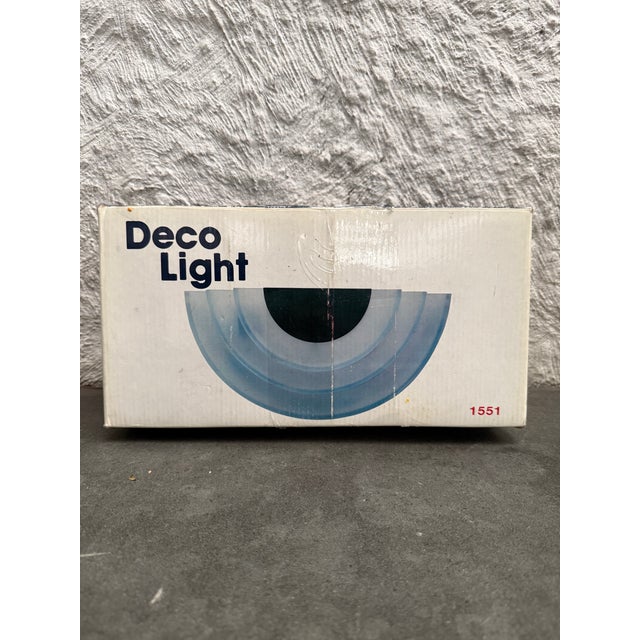 Metal 1980s lco Deco Light 1551 Black Art Memphis Post Modern Wall Sconce For Sale - Image 7 of 7