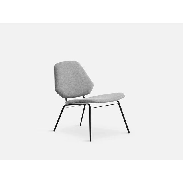 Lean stone grey lounge chair by nur design materials: plywood, fibre and foam dimensions: d 66 x w 64 x h 72 cm also...