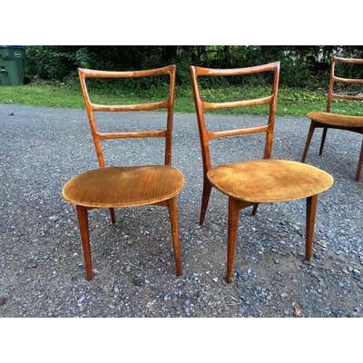 Set of 6 Italian Inspired Polish Dining Chairs, Mid-20th Century, 1960 For Sale - Image 10 of 13