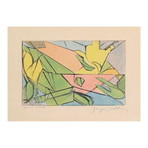 Jacques Villon, Carte De Veccio (Framed, Rare Hand Signed Lithograph), 1960