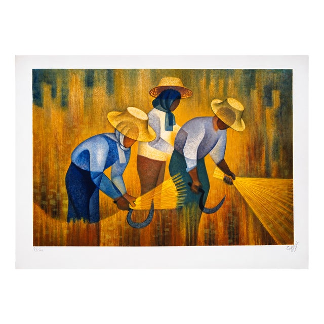 Louis Toffoli, The Harvest 84/100, 1970s, Lithograph For Sale