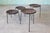 A Set of 4 1940's Swift and Monell Woven Leather and Iron Stools Mid Century Modern For Sale - Image 6 of 17