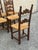 Vintage Italian Carved Walnut Rush Seat Dining Chairs – Set of 6 For Sale In Philadelphia - Image 6 of 12