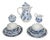 Classic Meissen Porcelain Coffee and Tea Service in the Onion Pattern Design, 1960s from Meissen Porcelain, Set of 11 For Sale