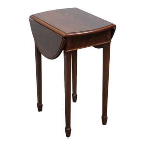 Hekman Furniture Solid Flame Mahogany Traditional Style 26" Drop Leaf Accent End Table 5-4168