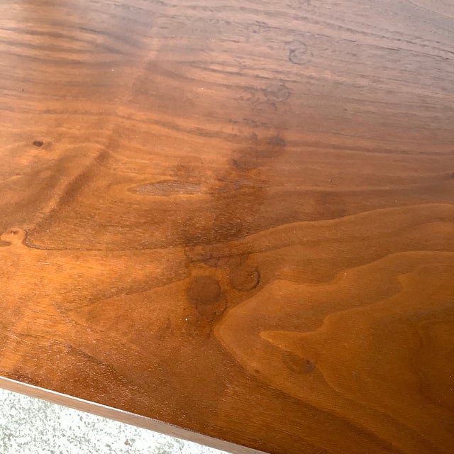 Lane Perception Walnut End Table — Two-Tier, Single Drawer For Sale - Image 10 of 12