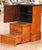 Wood 19th Century French Walnut Step Stool Cabinet With Leather Step and Marble Top For Sale - Image 7 of 16