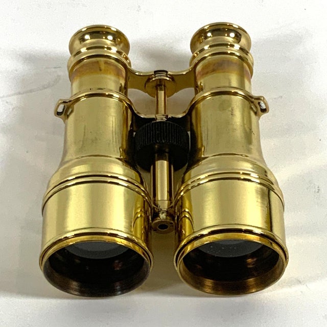 Early 20th Century Heavy Pair of Highly Polished Library Binoculars For Sale - Image 5 of 7