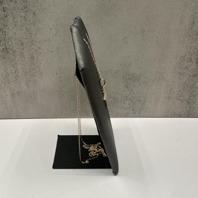 Contemporary Diamond Cross Pendant Necklace in 10kt Yellow Gold – 0.25ctw, 18in, New For Sale - Image 3 of 5