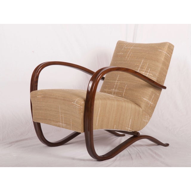 Set of Beech H-269 Lounge Chairs by Jindřich Halabala for Thonet, 1920s For Sale - Image 13 of 18