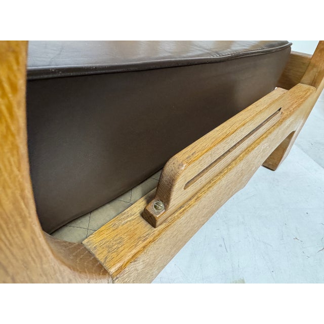 Brutalist Oak Armchairs, 1960s, Set of 2 For Sale - Image 18 of 18