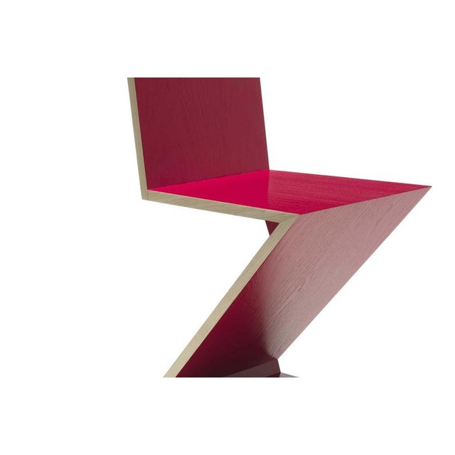 Wood Zig Zag Chair by Gerrit Thomas Rietveld for Cassina For Sale - Image 7 of 16