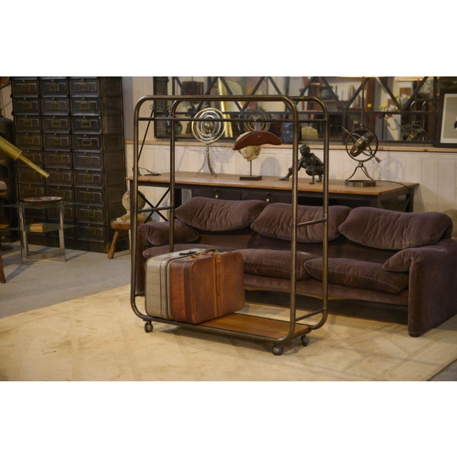 Wood Industrial Hotel Clothes Rack, 1950s For Sale - Image 7 of 12