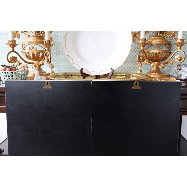 Pair of Vintage Hand-Painted Chinese River Village Solid Wood Panels For Sale - Image 18 of 18