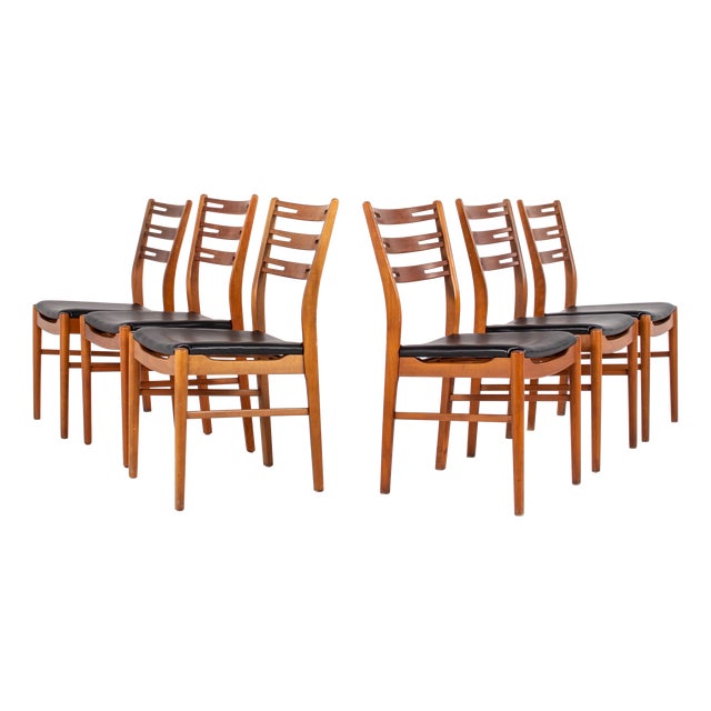 Vintage Danish Teak Dining Chairs from Farstrup Møbler, 1960s, Set of 6 For Sale
