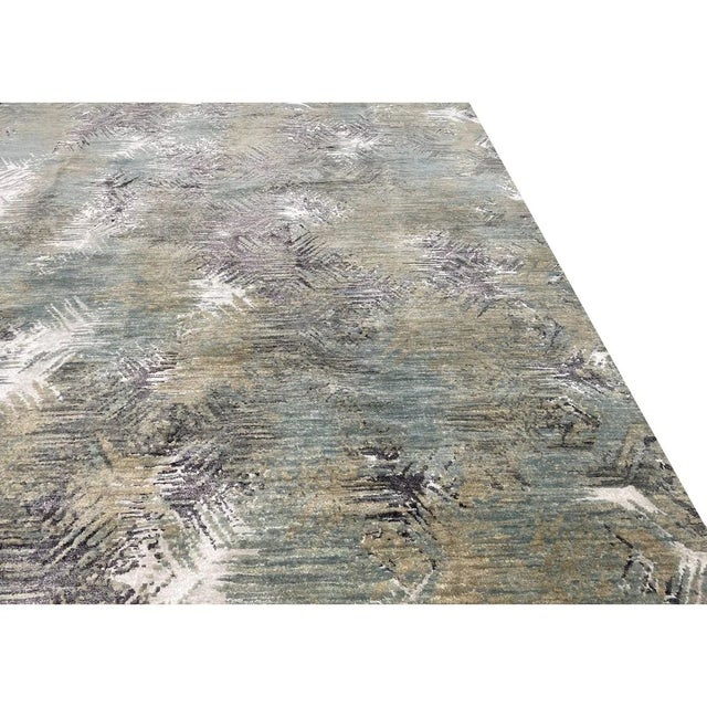 Textile Handwoven Modern Abstract Area Rug 6x9 For Sale - Image 7 of 9