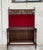 19th Large Carved Spanish Solid Walnut Coat Rack Stand with Red Velvet Back For Sale - Image 10 of 18