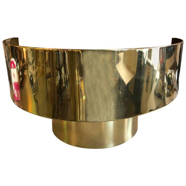 1980s Mid Century Curtis Jere Brass Sconce For Sale - Image 5 of 5