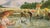 Figurative Fernand Amorsolo Student Painting University of the Philippines Under Occupation 1940s Planting Rice With Mayon Volcano For Sale - Image 3 of 10