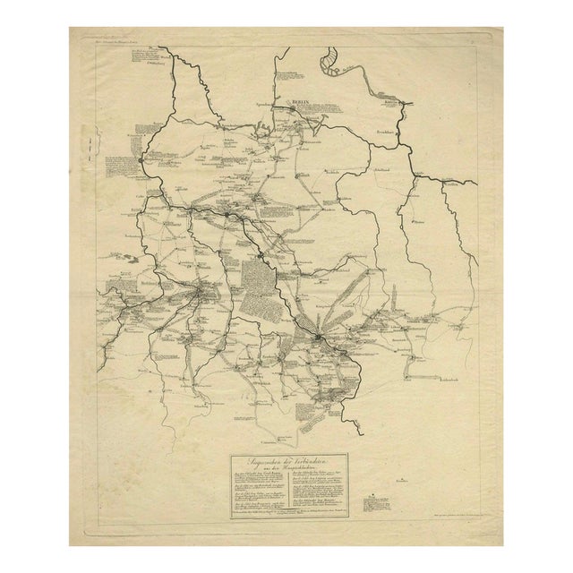 Germany Allied Military Campaign Map by Ausfeld, 1814 For Sale