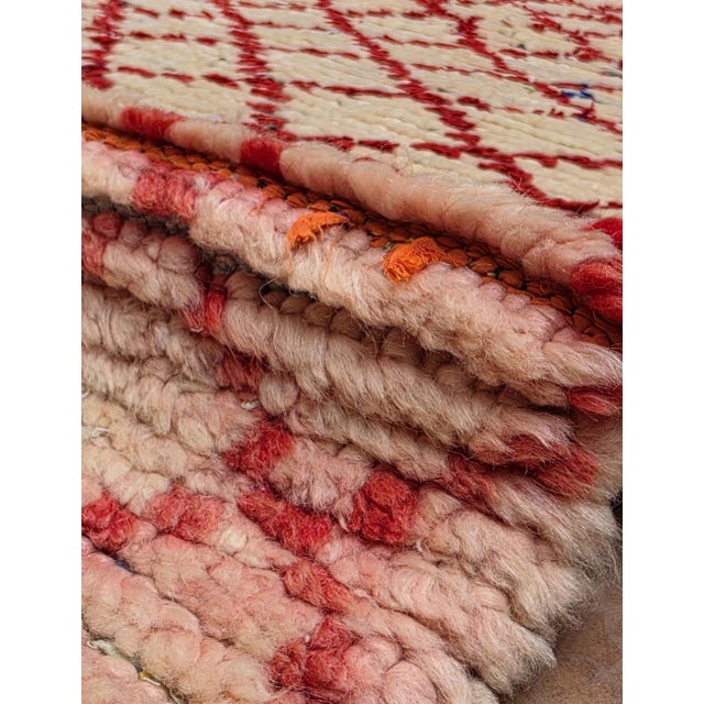 1990s Small Moroccan Azilal Wool Rug - 6.7 X 2.3 Ft For Sale - Image 5 of 6
