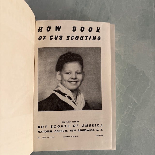 A fun piece of history - the How Book of Cub Scouting. Published 1951 by the Boy Scouts of America Council. Cloth...