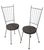 Metal Pr. Mid Century Wrought Iron Side Chairs After Mathieu Mategot C. 1950's For Sale - Image 7 of 16
