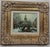 Framed European Winter Street Scene Original Oil Painting Signed Gerald Kott, Mid-20th Century For Sale - Image 11 of 18