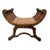 Mid-Century Modern Vintage Egyptian-Style Rattan & Grasscloth Bench For Sale - Image 3 of 10