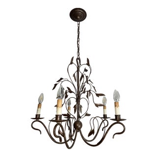 Currey Arcadia Bronze Chandelier For Sale