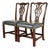 Councill Craftsmen Georgian Carved Mahogany Side Chairs or Dining Chairs, Pair For Sale