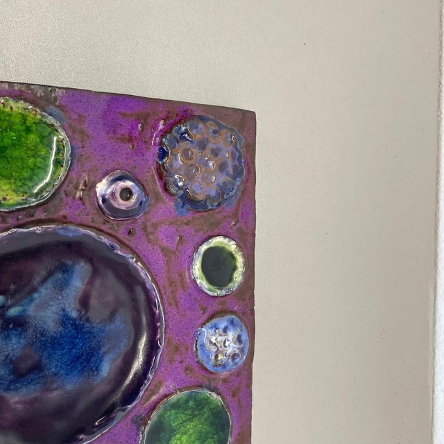 Fat Lava Ceramic Urania Wall Plate Element from Ceramano, Germany, 1970 For Sale - Image 11 of 18