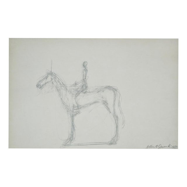 Black Alberto Giacometti, Horse and Knight, 1963, Paper For Sale - Image 8 of 8