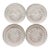 Vintage Princess House Clear Crystal Coasters Set of 4 For Sale