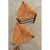 Wood French Vintage Set of Four Oak and Rush Seat Triangular Stools For Sale - Image 7 of 9