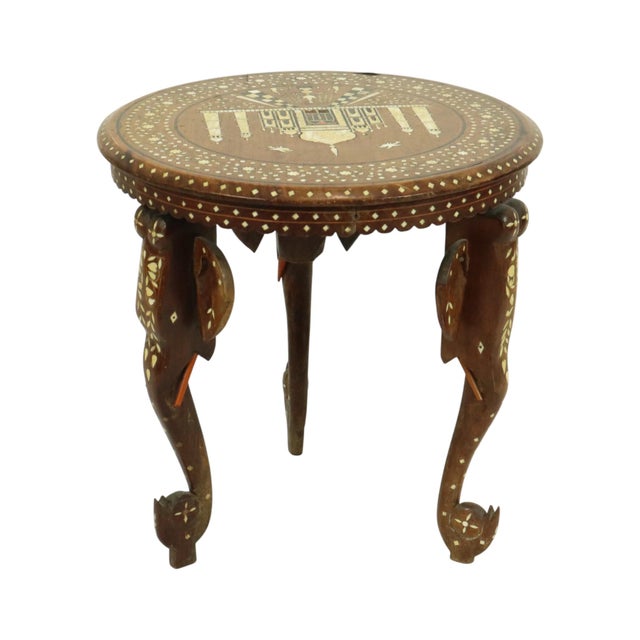 Brown Anglo-Indian Taj Mahal Side Table in Teak, 1950s For Sale - Image 8 of 18