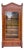 Antique Faux-Bamboo Oak and Walnut Cabinet / Armoire, 1900s For Sale