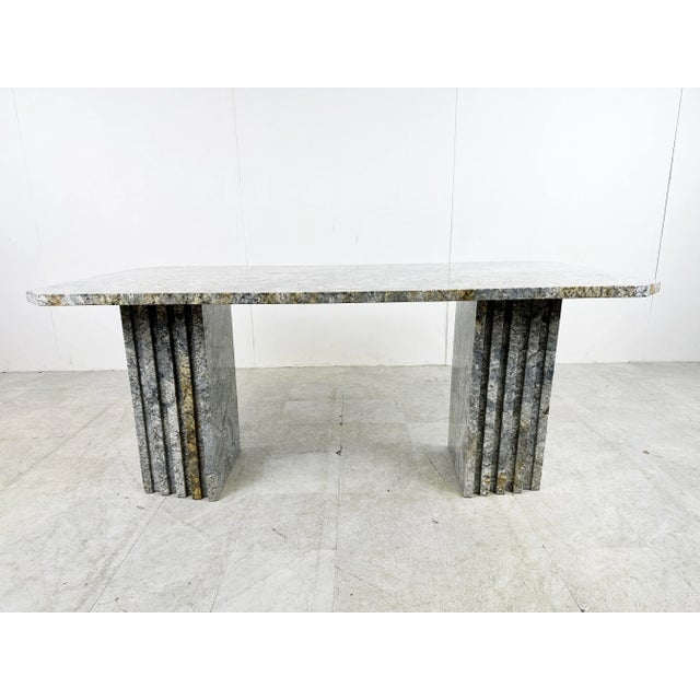 Vintage Granite Dining Table, 1970s For Sale - Image 4 of 11