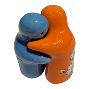 Hugging Salt & Pepper Shakers - Pair For Sale