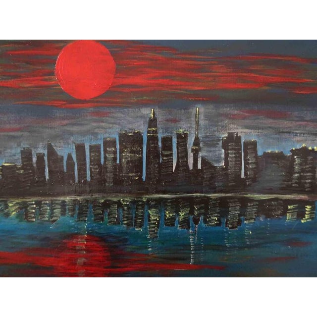 Anna Maria Caboni, City Sunset, 2025, Acrylic Painting For Sale - Image 4 of 5
